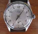 Avia, 50's men's watch with white chequered subring on white face