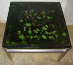 Coffeetable in glass and steel, SOLD