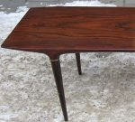 Cortina Swedish 50's rosewood coffee table, Svante Skogh, Seffle Möbelfabrik