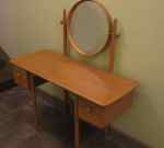 Light oak dressing table, Bodafors, 60's