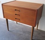 Danish 60's small teak chest of drawers