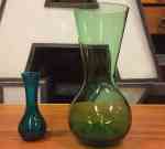 Blue green vases, 50's SOLD 2021-10-01