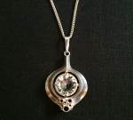 Teka Germany silver & rock crystal pendant, ca 70's, 875 SEK 2023-10-02