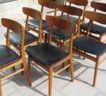 4 Farstrup Danish teak chairs, 60's 2250 SEK/item (sold together) 2023-11-29