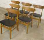 6 chairs,teak, Farstrup, Denmark, 50's