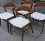 4 Danish chairs, teak & oak, 50's