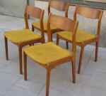 4 Danish teak chairs from Farstrup, 60's
