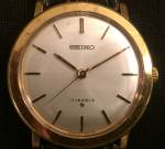 Seiko gold double white dial, 60's, SOLD 2019-07-07