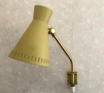 Brass & lacquered Swedish wallamp, 50's, SOLD 2022-11-01