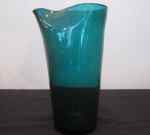 Pitcher, blue green glass ca 50's, SOLD 2013-10-28