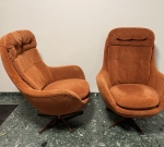 Swivel chairs 60's Sweden, a pair SOLD 2022-10-04