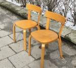 Kerstin Hörlin-Holmquist for NK "Charlotte" a pair of chairs, 50's, SOLD 2023-05-21