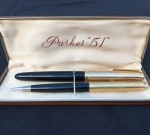 Parker 51 set fountain pens in original box, 875 SEK 2022-07-30
